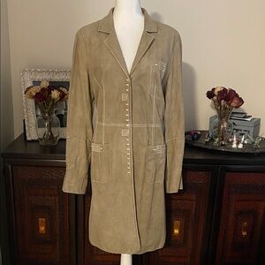 Per Se Suede Long Jacket size 16